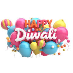 3d rendered diwali with gift boxes and decorations