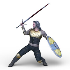 騎士　3DCGレンダリング