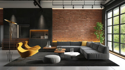 Sleek Modernity in the Living Space
