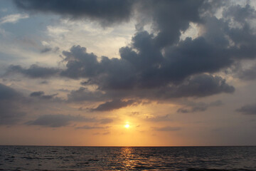 sunset over the ocean