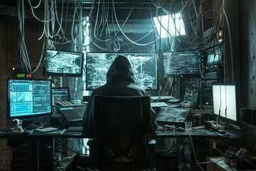 Dangerous Hooded Hacker Breaks into Government Data Servers and Infects Their System with a Virus...