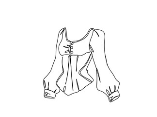 Girl, woman Clothings Line Art Drawing