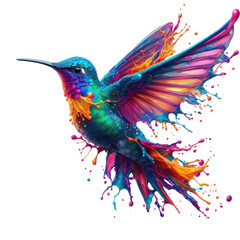 Isolated Flight: Bird on a Clear PNG Palette - Generative AI