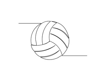 Volleyball Line Art Drawing
