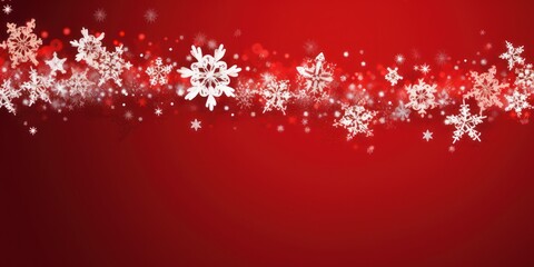 Obraz na płótnie Canvas Ruby christmas card with white snowflakes vector illustration 