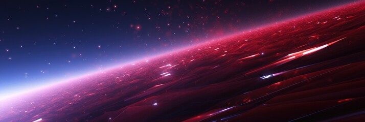 Ruby Futuristic Data Stream Abstract Background