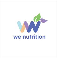 nutrition and slogan logo vector