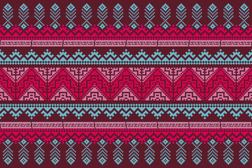 Traditional ethnic,geometric ethnic fabric pattern for textiles,rugs,wallpaper,clothing,sarong,batik,wrap,embroidery,print,background,vector illustration,