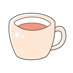 Espresso coffee cup isolated vector illustration