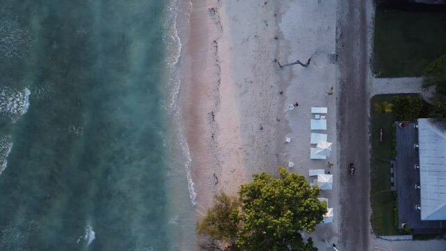 Aerial Gili Trawangan Island Lombok Indonesia