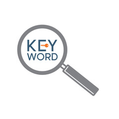 illustration of keyword or keyword icon, vector art.