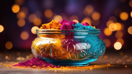 Holi celebration: a riot of colors and joyous revelry, embracing cultural vibrancy and traditions in a festive spectacle of music, dance, and jubilation, capturing the spirit of springtime merriment.