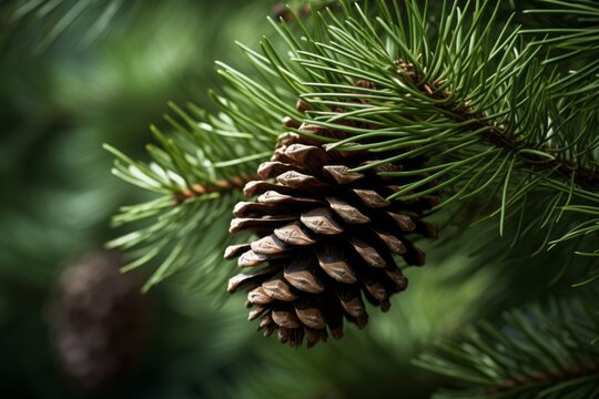 Close-up of a pine cone, wallpaper background