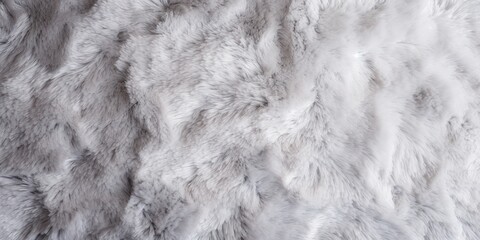 Silver plush carpet close-up photo, flat lay 