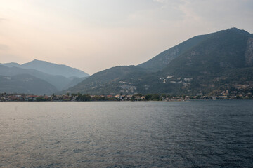 Panoramic view of coastline of Lefkada, Greece
