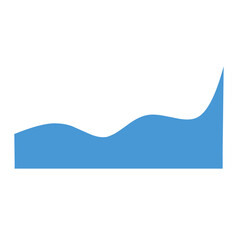 Minimalist wave footer 