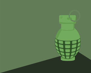 EXPLOSIVE GRENADE VECTOR ILLUSTRATION