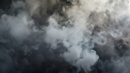 Fototapeta premium Black and gray smoke