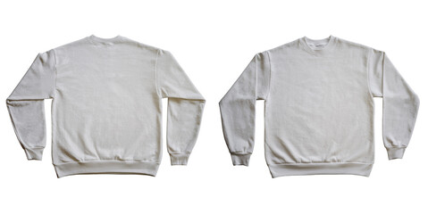 Blank Long Sleeve Sweatshirt Crewneck Color Slate Grey Template Mockup Front and Back View on...