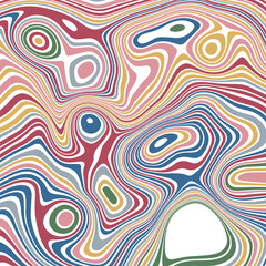 ABSTRACT ILLUSTRATION MARBLED TEXTURE LIQUIFY PSYCHEDELIC PASTEL SOFT COLORFUL DESIGN. OPTICAL ILLUSION BACKGROUND VECTOR DESIGN