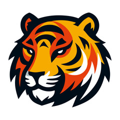 Tiger head logo icon template 1