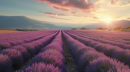 A natural lavender landscape 