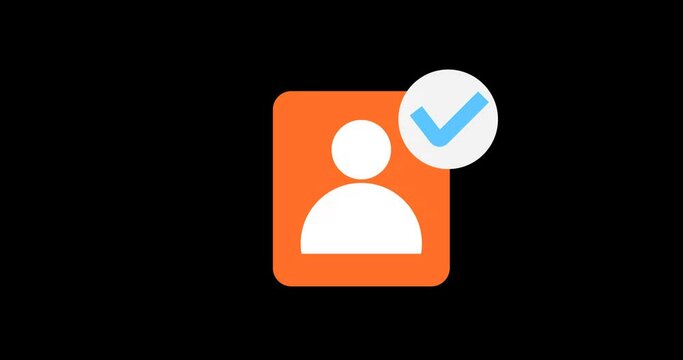 Profile with checklist sign