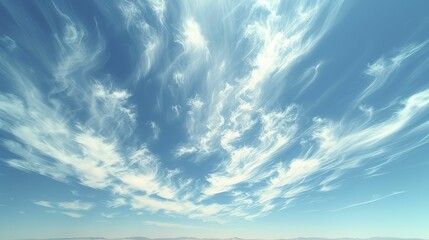 Abstract pattern in the sky over the desert
