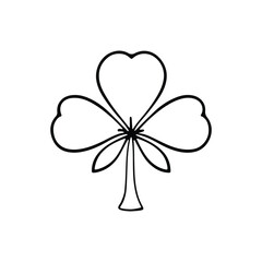 Irish clover traditional symbol of st Patricks day