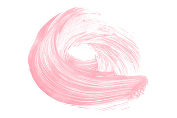 Shiny pink brush watercolor painting isolated on transparent background. watercolor png