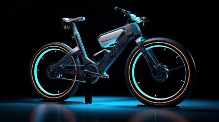 Fototapeta na wymiar Ai controlled electric bicycles