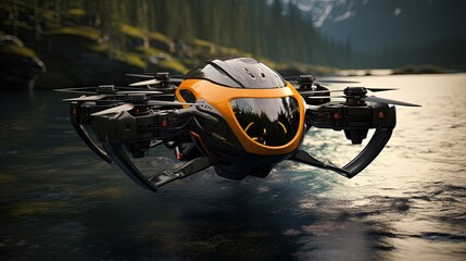 Amphibious personal drones technology