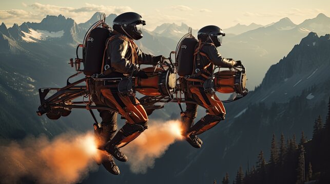 Electric powered jetpacks soar transportation