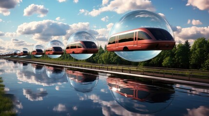 Magnetic levitation monorails