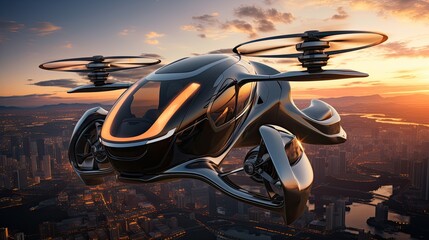 Personal flying taxis transportation