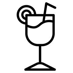 Cocktails line icon