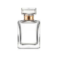 Elegant Perfume Bottle Isolated on a Clear Background