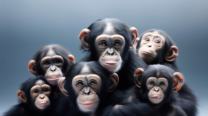 Image of Evolution of monkeys to Personal Care Aide