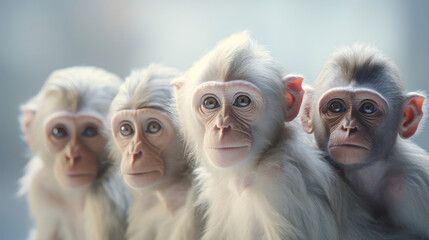 Image of Evolution of monkeys to Classic style - obrazy, fototapety, plakaty