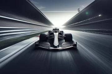 Plaid avec motif F1 fast moving f1 car