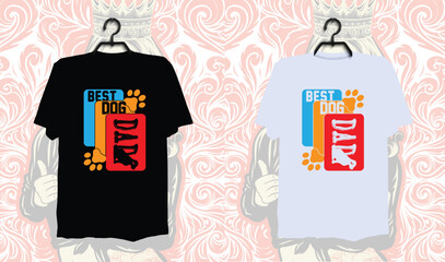 Best Dog Dad, Dad t-shirt design, dad t shirt design, dad design, father’s day t shirt design, father’s day design 2024, 2024, hero dad, father design,