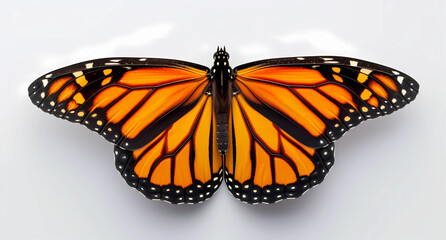 the monarch butterfly white background
