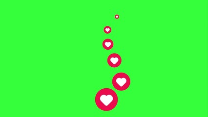 love icon social media animation video greenscreen