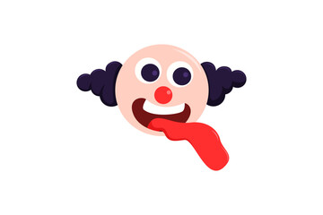Cute Clown Funny and Weird Sticker
