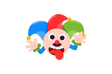 Cute Clown Funny and Weird Sticker