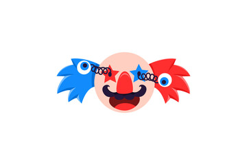 Cute Clown Funny and Weird Sticker