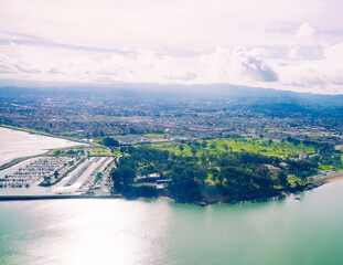 The landscape of San Francisco Bay in California	