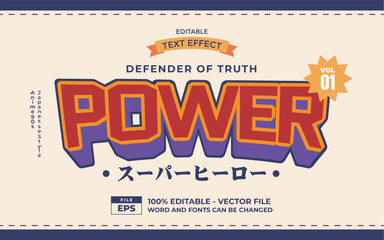 Japanese anime style 08s 09s text effect