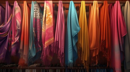 Radiant Hues: A Dazzling Array of Vibrant Scarves to Brighten Up Your Wardrobe