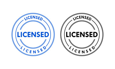 Licensed design logo template illustration